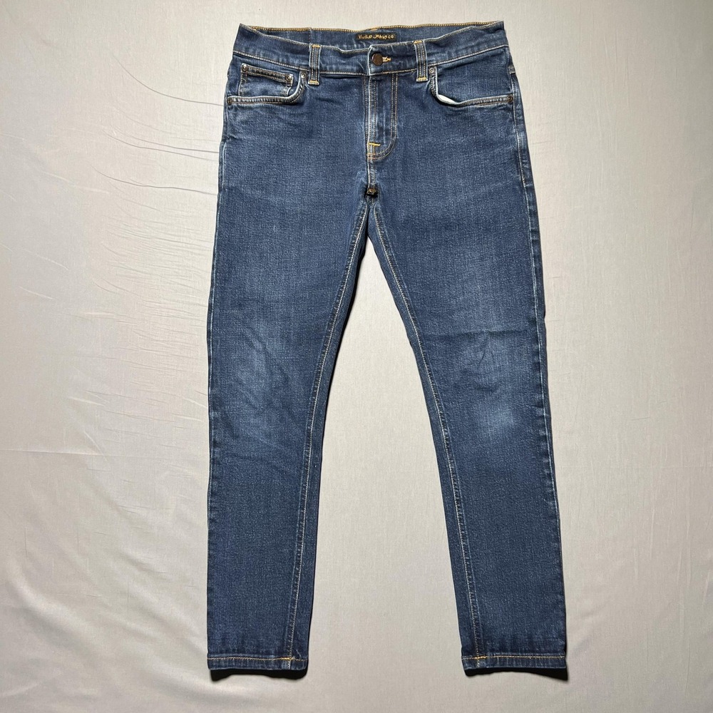 Nudie Jeans Tight Terry Jeans Rinse Twill‎ Mens 31x26 Blue Slim Fit Pants